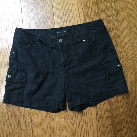 INC International Concepts Pants - INC black linen shorts size 12